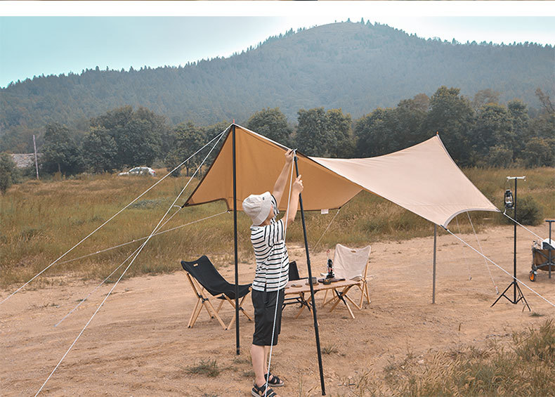 Cheap Goat Tents Outdoor 210cm*2.8cm portable ultra light aluminum alloy detachable camping tent pole canopy pole set   